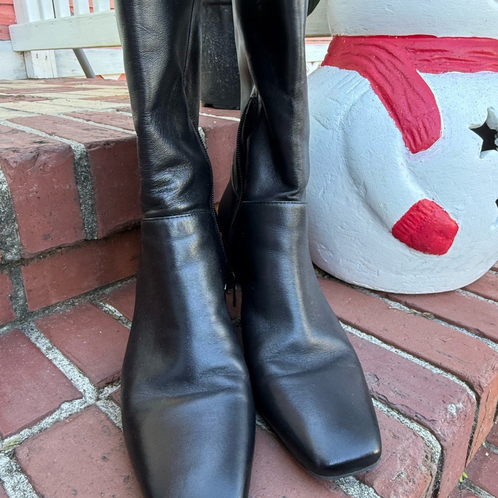 Naturalizer Elegant Black Women's Boots Size 8M Square Toe